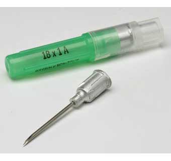 Animal Health International Needle 16GA X 3/4 in. Aluminum Hub Sherwood (Copy) (16GA X 3/4)