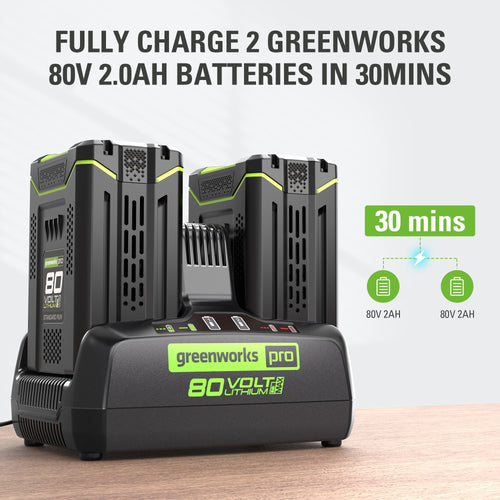 Greenworks 80V 8Ah Dual Port Charger (80V)