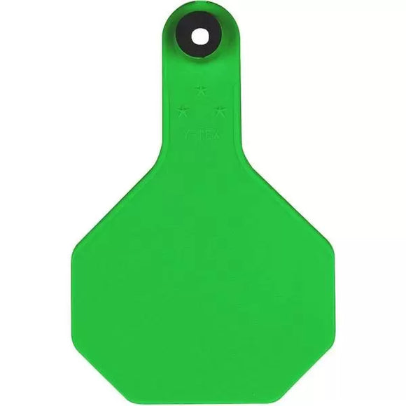 Y-Tex 3 Star Medium Blank Cattle Ear Tags 25 Count Green