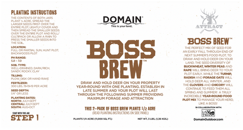 Domain Outdoor Boss Brew Food Plot Mix (6 LB)