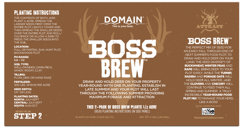 Domain Outdoor Boss Brew Food Plot Mix (6 LB)