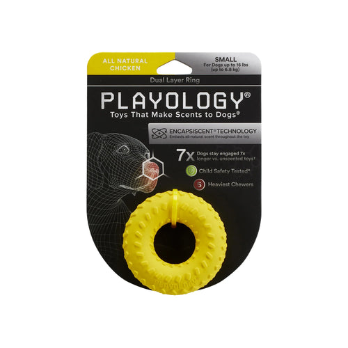 Playology Dual Layer Ring Dog Toy