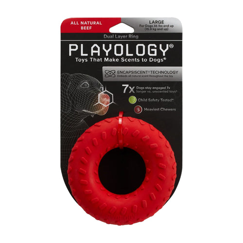 Playology Dual Layer Ring Dog Toy