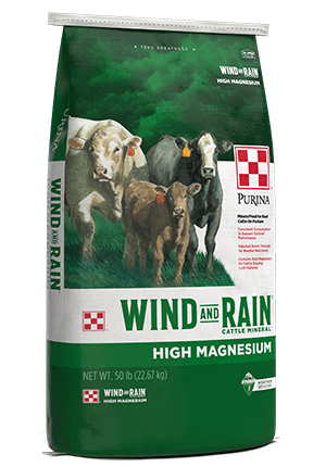 Purina Wind & Rain High Mag 4 Complete Cattle Mineral (50 lb)