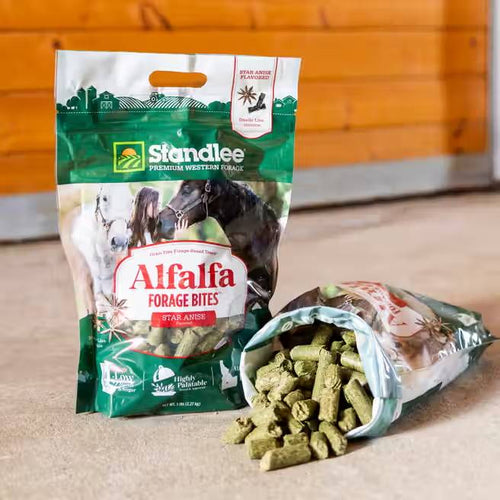 Standlee Premium Western Forage Alfalfa Forage Bites Star Anise Flavored Horse Treats