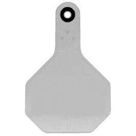 All American Livestock Tag, Blank, Medium, White, 25-Pk.