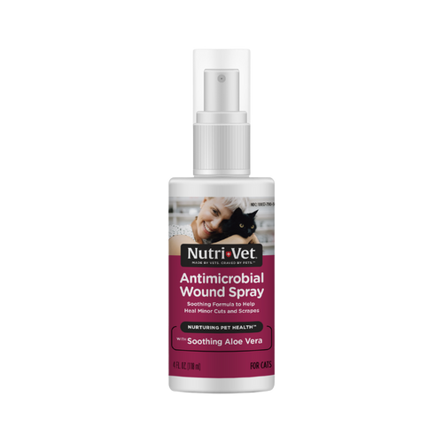 Nutri-Vet Antimicrobial Wound Spray for Cats 4 Oz