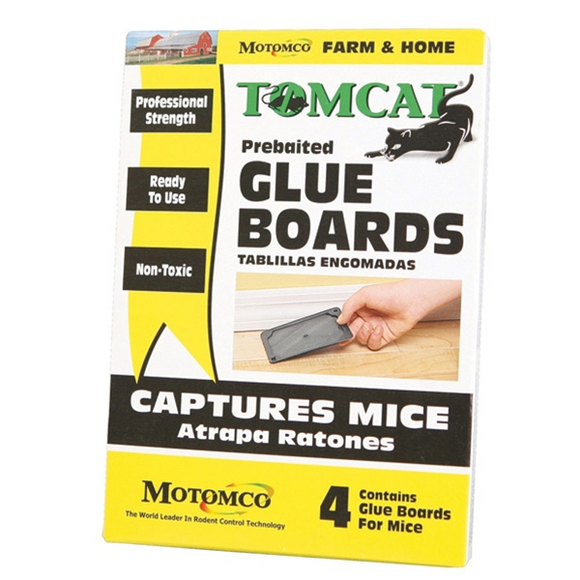 TOMCAT PREBAITED GLUE BOARDS 4 PACK