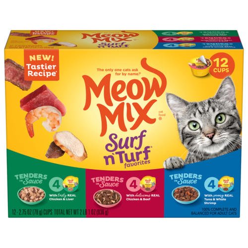 Meow Mix - Tender Favorites Surf 'N Turf Wet Cat Food 33.00 oz