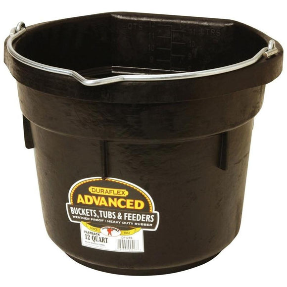 LITTLE GIANT DURAFLEX RUBBER FLAT BACK BUCKET